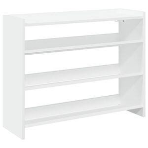 vidaXL Skohylla vit 80x25x62 cm konstruerat tr&auml;