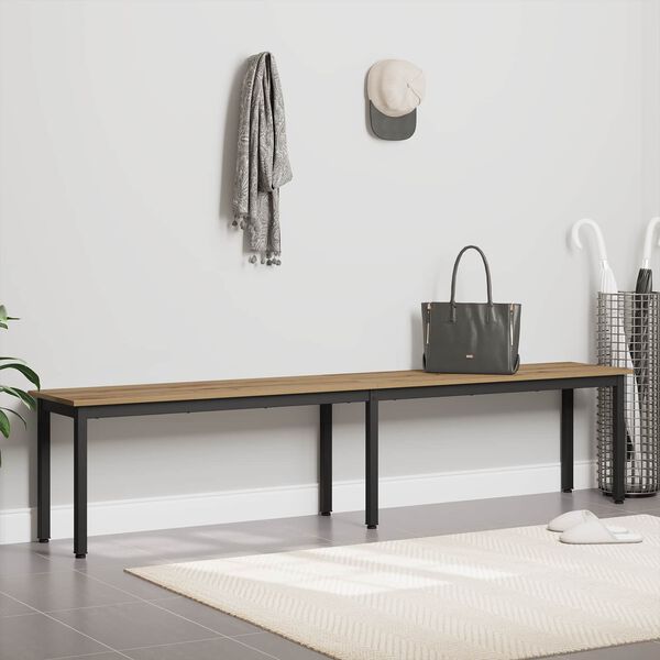 vidaXL b&auml;nk Artisan Ek 200 x 35 x 45 cm Konstruerat tr&auml;