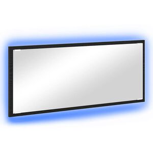 vidaXL Spegel V&auml;ggmonterad Svart Ek 90 x 8,5 x 37 cm Konstruerat tr&auml;