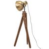 vidaXL Golvlampa 25 W antik m&auml;ssing 45x45x120 cm E27