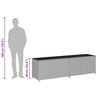 vidaXL Dynbox konstrotting 200x50x60 cm svart
