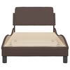 vidaXL Bed Frame "Dover" Brown 80x200 cm Faux Leather