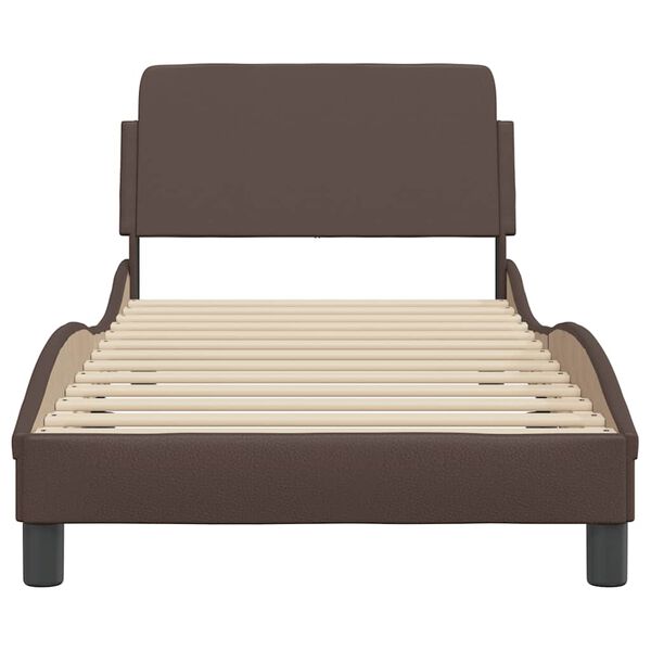 vidaXL Bed Frame "Dover" Brown 80x200 cm Faux Leather