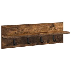 vidaXL V&auml;ggmonterad Kl&auml;dh&auml;ngare V&auml;ggmonterat R&ouml;kt ek 60 x 10,5 x 18 cm