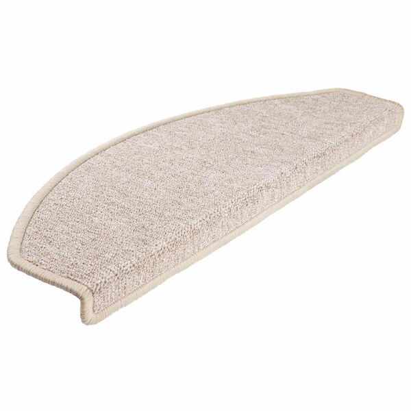 vidaXL Trappmattor 20 st 65x24x4 cm Taupe halvrunda stora
