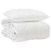 vidaXL &Aring;ret runt duvet med kudde 2 st Vit Mikrofiber