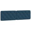 vidaXL Headboard Cushion Blue 180 cm Velvet