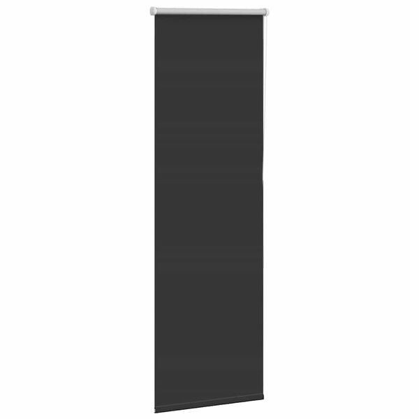vidaXL Rullgardin m&ouml;rkl&auml;ggning svart 60x175 cm tyg bredd 55,7 cm