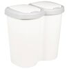 vidaXL Soptunna Vit 49,5 x 30 x 46,5 cm PP