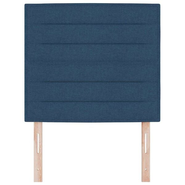 vidaXL Huvudgavel med huvudgavel Bl&aring; 80 cm Konstl&auml;der