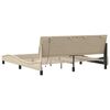 vidaXL Bed Frame without Mattress "Hanko" Cream 180x200cm Fabric