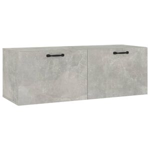 vidaXL V&auml;ggsk&aring;p betonggr&aring; 100x36,5x35 cm konstruerat tr&auml;