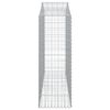 vidaXL Gabioner bågformade 14 st 200x50x140/160 cm galvaniserat järn
