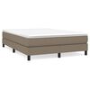 vidaXL Rams&auml;ng med madrass taupe 140x190 cm tyg