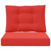 vidaXL Utomhus Soffa Kudde 2 pcs R&ouml;d Polyester
