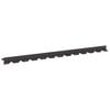 vidaXL Kant f&ouml;r gr&auml;smatta 30 pcs 102 x 4 x 4 cm St&aring;l Svart