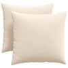 vidaXL Sofakuddar 2 st tyg Beige 45 x 45 cm