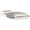 vidaXL S&auml;ngram Vit 80 x 220 cm Massiv furu