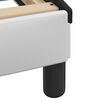 vidaXL Bed Frame "Dover" White&Black 160x200 cm Faux Leather