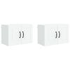 vidaXL V&auml;ggsk&aring;p PORTO 2 pcs Vit 60 x 31 x 40 cm Konstruerat tr&auml;