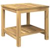 vidaXL Kaffeebord Vit tv&auml;tt 48,5 x 49 x 45 cm Massivt Akaciatr&auml;