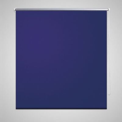 vidaXL Rullgardin för mörkläggning 140 x 230 cm marinblå