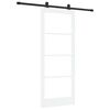 vidaXL Skjutd&ouml;rr ORKDAL 83 x 202 cm Massivt talltr&auml; och glas