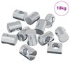 vidaXL F&auml;stdon f&ouml;r tunnor 3462 pcs Silver M6 x 13 mm Metall