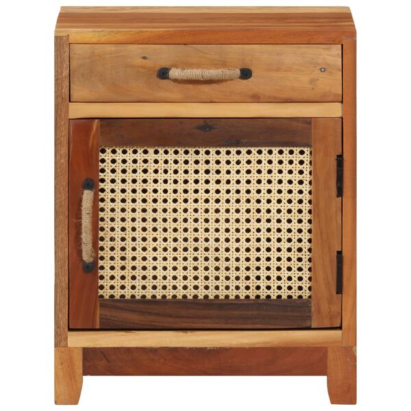 vidaXL Sängbord 40x30x50 cm massivt återvunnet trä