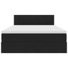 vidaXL F&ouml;rvaringss&auml;ng med madrass Svart 140 x 200 cm Sammet