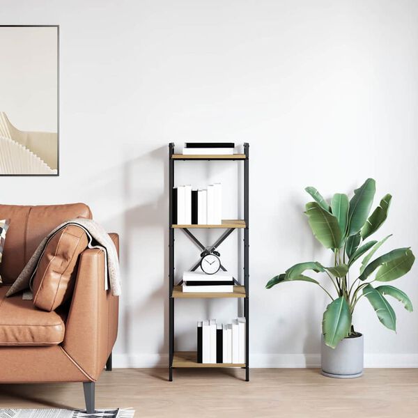 vidaXL Hyllsystem Artisan Ek 40 x 30 x 119 cm Konstruerat tr&auml;