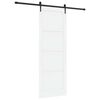 vidaXL Skjutd&ouml;rr ORKDAL Vit 83 x 232 cm Massiv furu