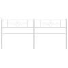 vidaXL Huvudgavel metall vit 180 cm