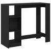 vidaXL Barbord 124 x 46 x 103.5 cm Konstruerat tr&auml; Svart Ek