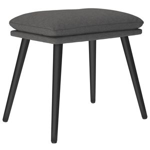 vidaXL Fotpall m&ouml;rkgr&aring; 45x29,5x35 cm tyg