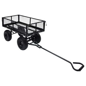 vidaXL Tr&auml;dg&aring;rdsvagn svart 250 kg