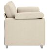 vidaXL Soffa Beige 160 x 77 x 82 cm Linnenblandad tyg