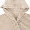 vidaXL Badr&auml;kt Hoodie Beige xxxl Flanell