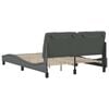 vidaXL Bed Frame without Mattress Dark Grey 120x200 cm Fabric