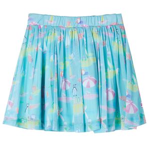vidaXL Plisserad kjol f&ouml;r barn ljus aqua 116