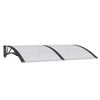 vidaXL Entr&eacute;tak svart 150x100 cm polykarbonat