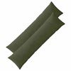 vidaXL Kudd&ouml;verdrag 2 st ALMELO Gr&ouml;n 40 x 145 cm manchester