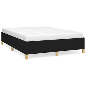 vidaXL S&auml;ngram utan madrass svart 140x200 cm tyg