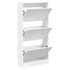 vidaXL Skohylla vit 60x21x125,5 cm konstruerat tr&auml;