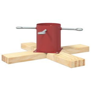 vidaXL Julgranst&auml;ll R&ouml;d 50 x 50 x 16 cm Massiv furu