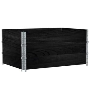 vidaXL Odlingsl&aring;da svart 120x80 cm massiv furu