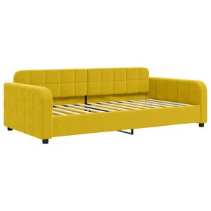 vidaXL Dagb&auml;dd gul 100x200 cm sammet