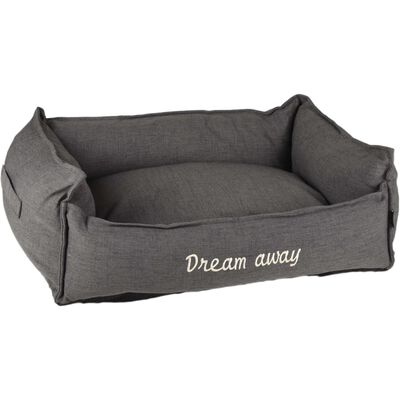 FLAMINGO Hundbädd med blixtlås Dream Away grå 90x70 cm