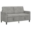 vidaXL Soffa med f&ouml;rvaring Ljusgr&aring; 152 x 78 x 87 cm Polyester