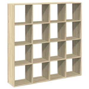 vidaXL Bokhylla sonoma-ek 137,5x29x137,5 cm konstruerat tr&auml;